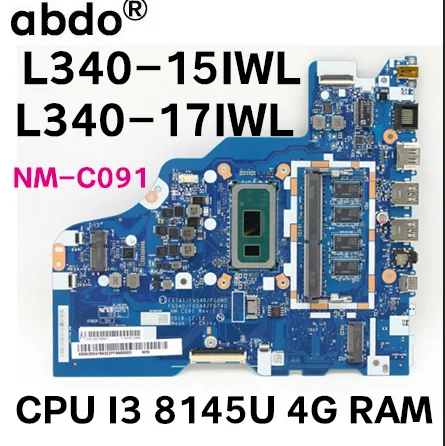 Lenovo IdeaPad L340-15IWL L340-17IWL Ʈ , NM-C091 , CPU I3-8145U.RAM , 4G.100% ׽Ʈ ۾